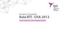 International Continuing Education - Aula BTI